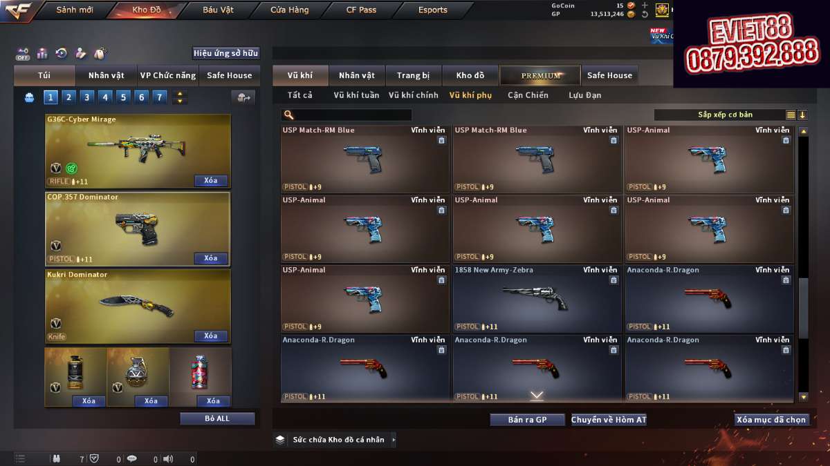 shop acc cf uy tin gia re
